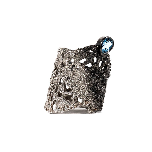 D'Ark Rhodium and Silver Ring