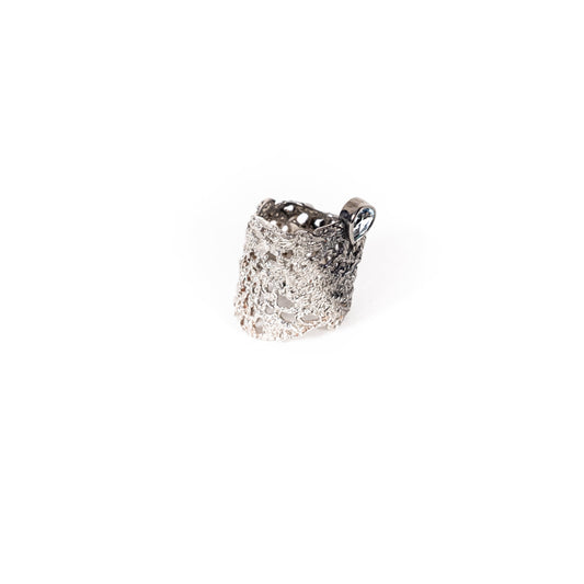 D'Ark Rhodium and Silver Ring