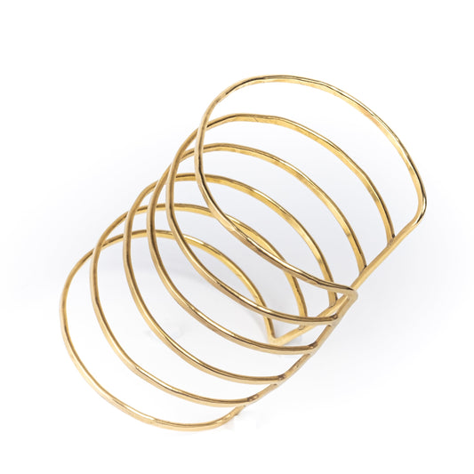 Large Hammered Cuff Bracelet