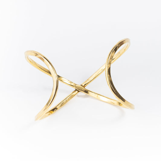 Hammered X Bracelet