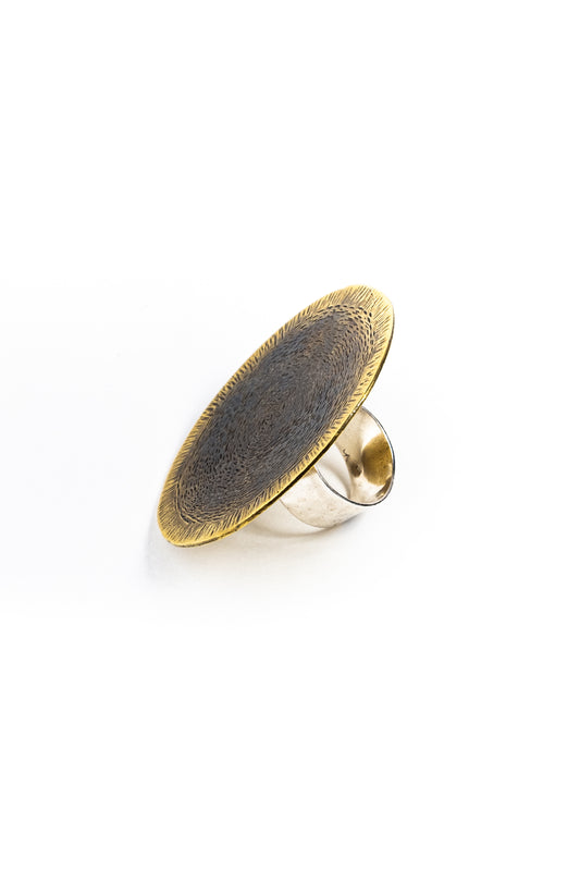 Large Disc Ring - Statement Ring
