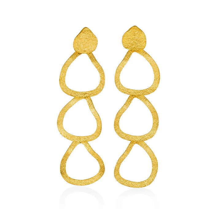Golden Flow Desert Earrings