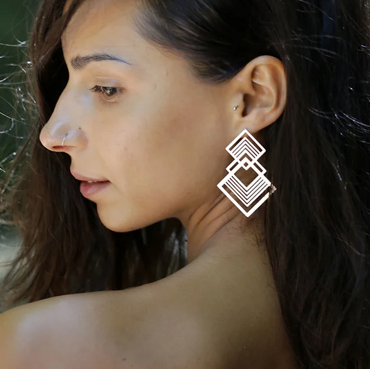 Double Fractal Earrings