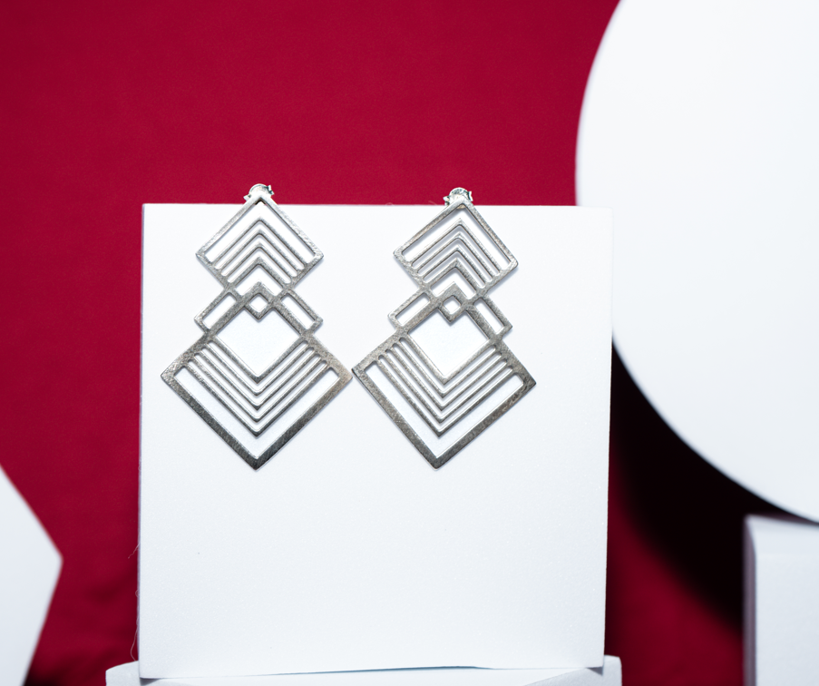 Double Fractal Earrings