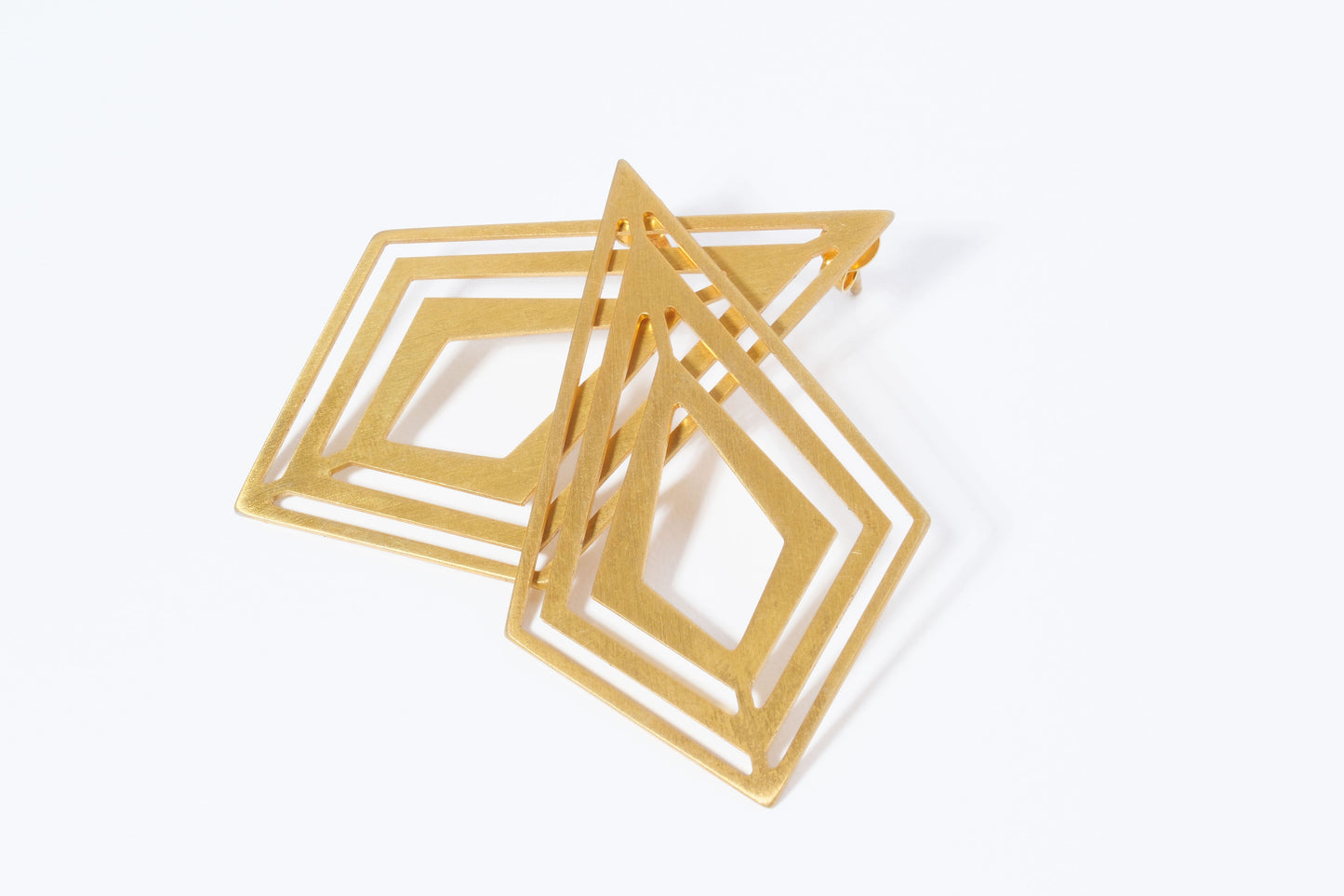 Golden Rhombus Earrings