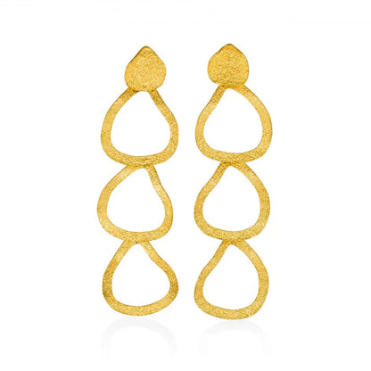 Golden Flow Desert Earrings