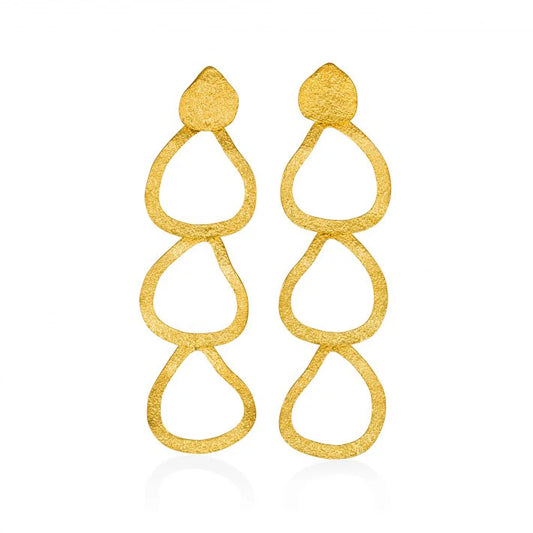 Golden Flow Desert Earrings